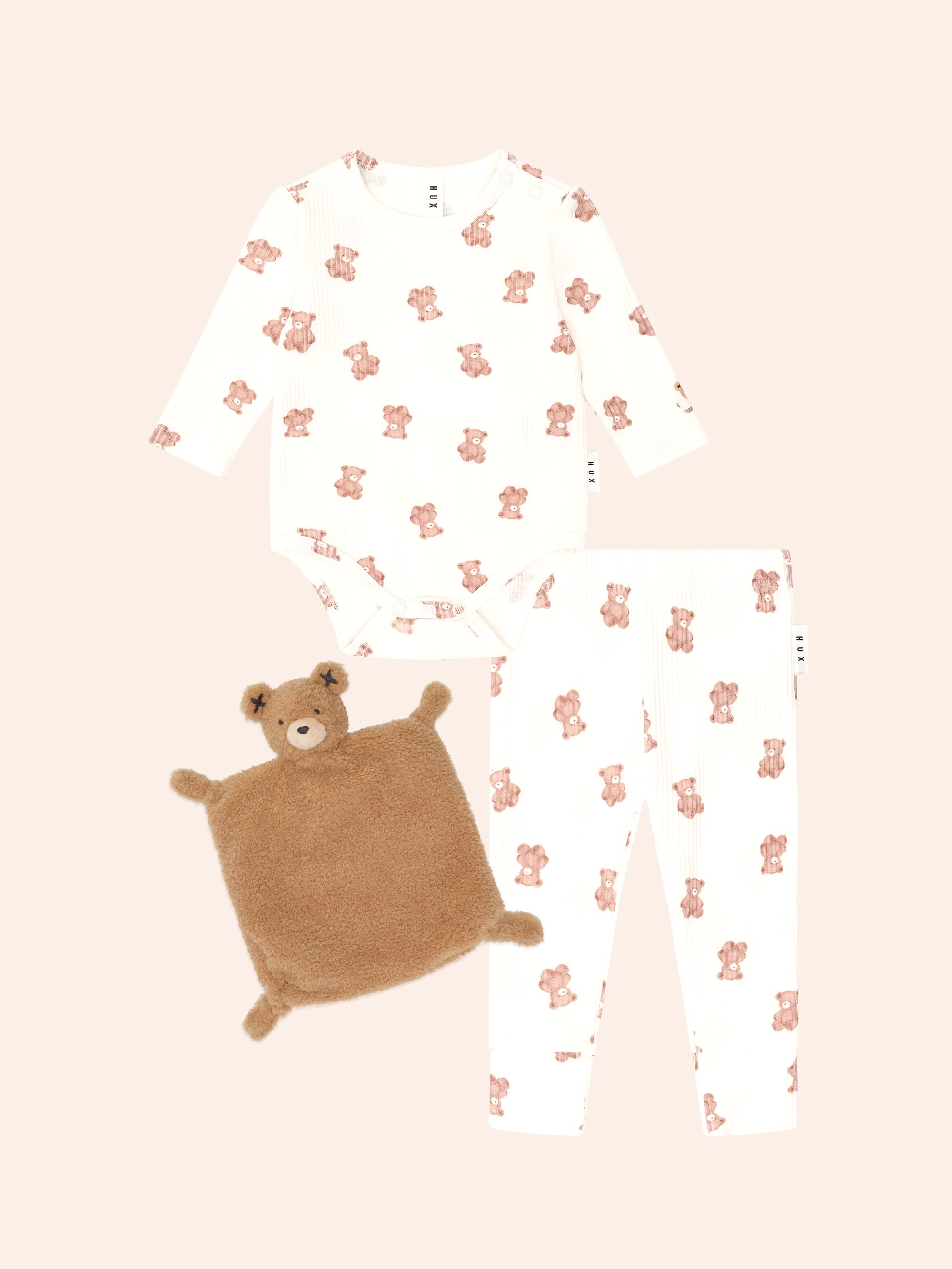 Huxbaby Beary Snuggly 3pc Newborn Gift Set