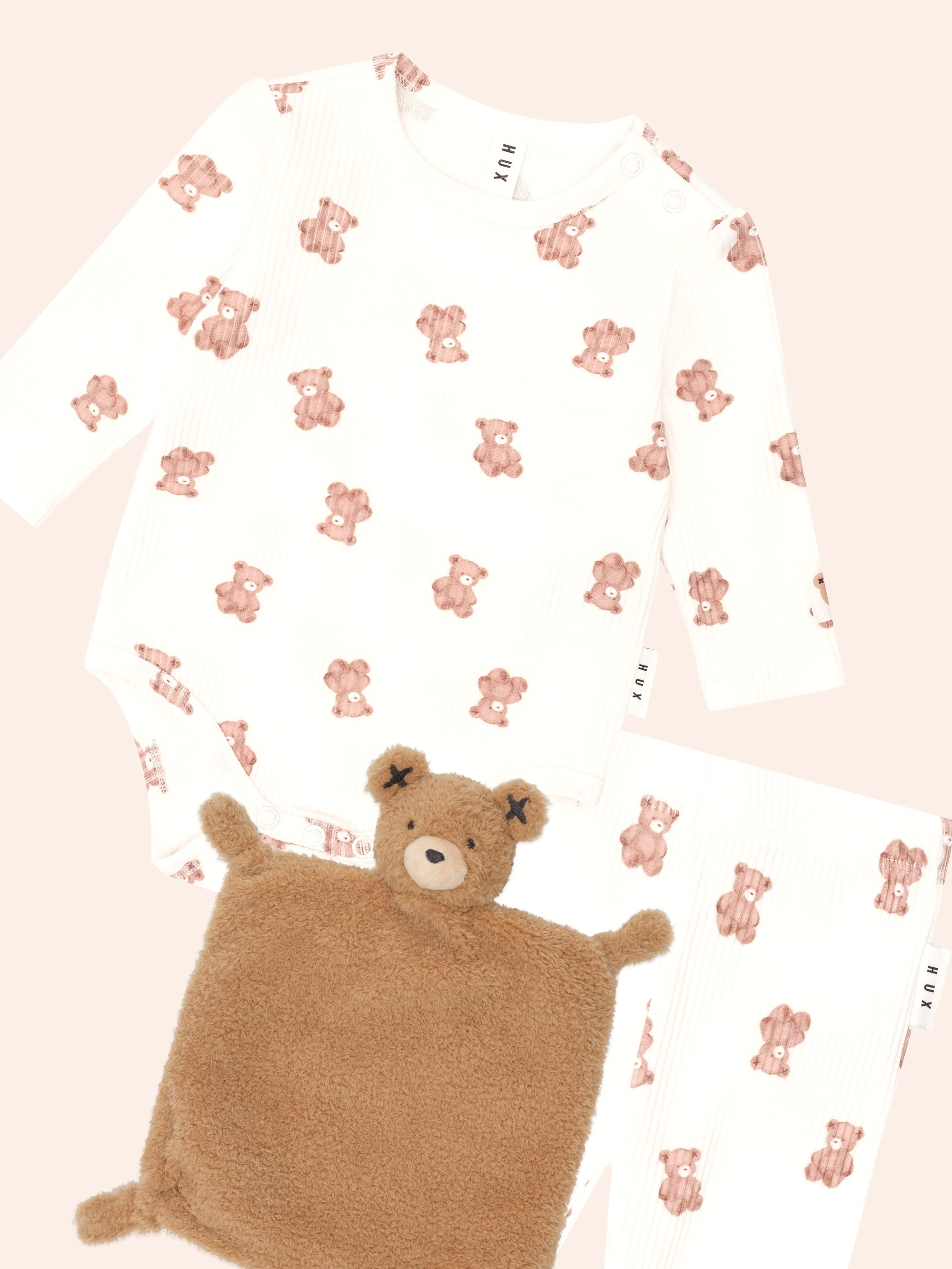 Huxbaby Beary Snuggly 3pc Newborn Gift Set