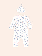 Huxbaby My First Hux Hearts and Bows Newborn Romper