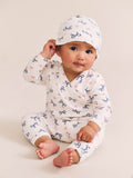 Huxbaby My First Hux Hearts and Bows Newborn Romper