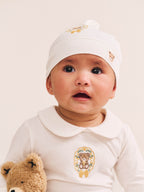 Huxbaby My First Hux Almond Milk 4pc Boucle Newborn Set