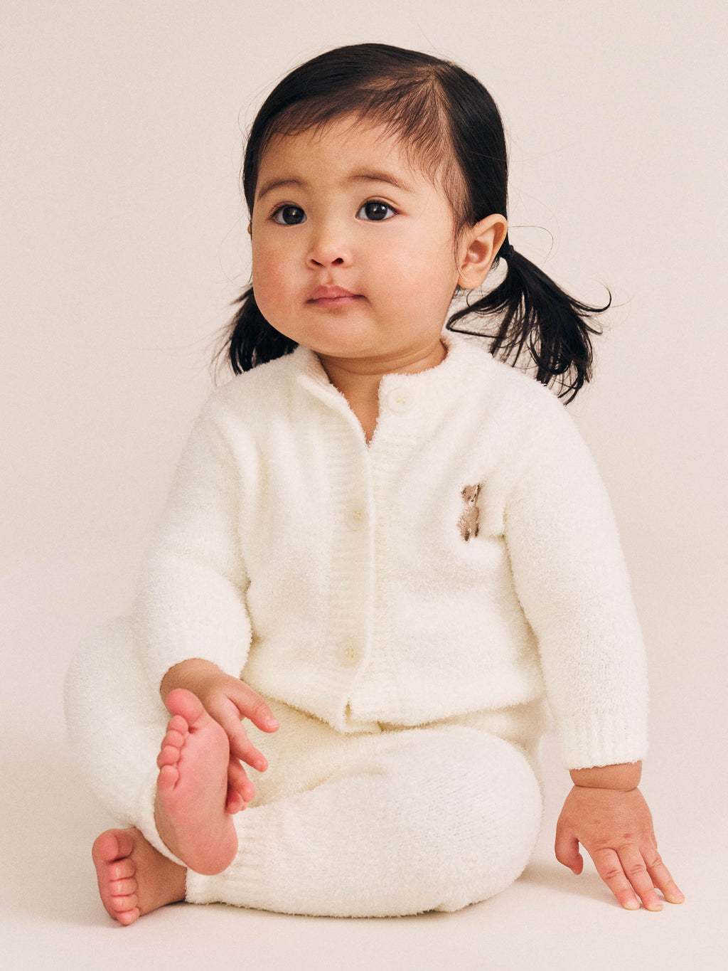Huxbaby My First Hux Almond Milk 4pc Boucle Newborn Set
