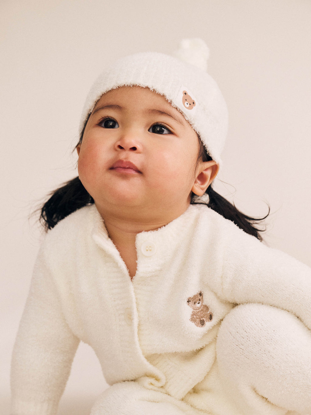 Huxbaby My First Hux Almond Milk 4pc Boucle Newborn Set