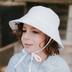 Bedhead 'Explorer' Classic Bucket Sun Hat - Finley / Blanc
