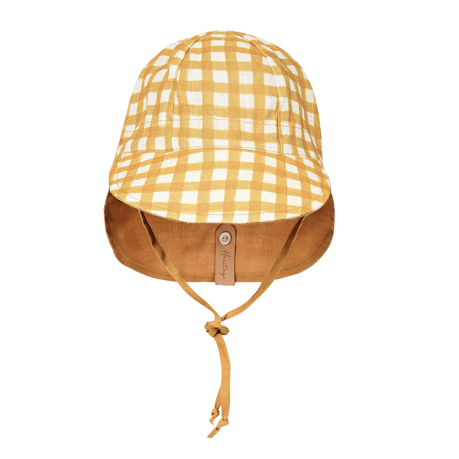 Bedhead 'Lounger' Flap Sun Hat - Marley / Maize