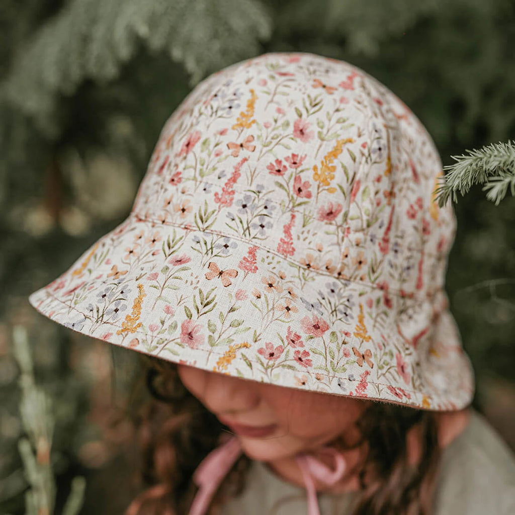 Bedhead 'Wanderer' Panelled Bucket Sun Hat - Paris / Rosa