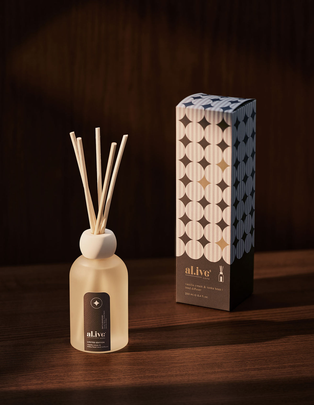 Al.ive Body Vanilla Cream & Tonka Bean Reed Diffuser