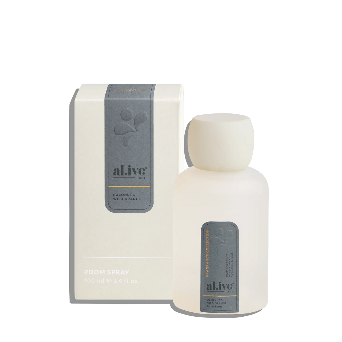 al.ive home coconut & wild orange room spray