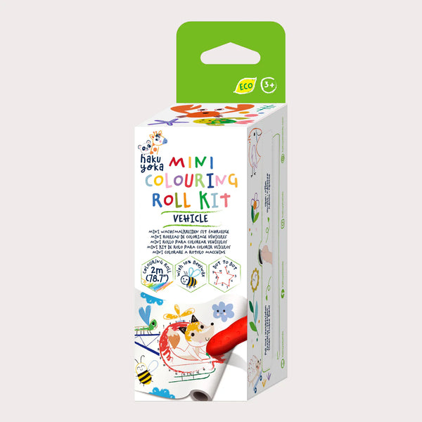 Haku Yoka Mini Colouring Roll / Vehicles