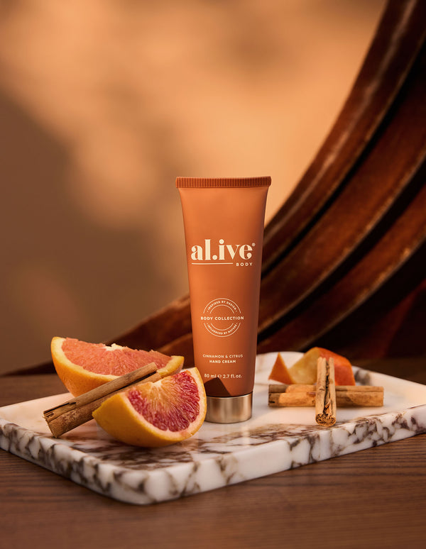 Al.ive Body Cinnamon & Citrus Hand Cream Cracker