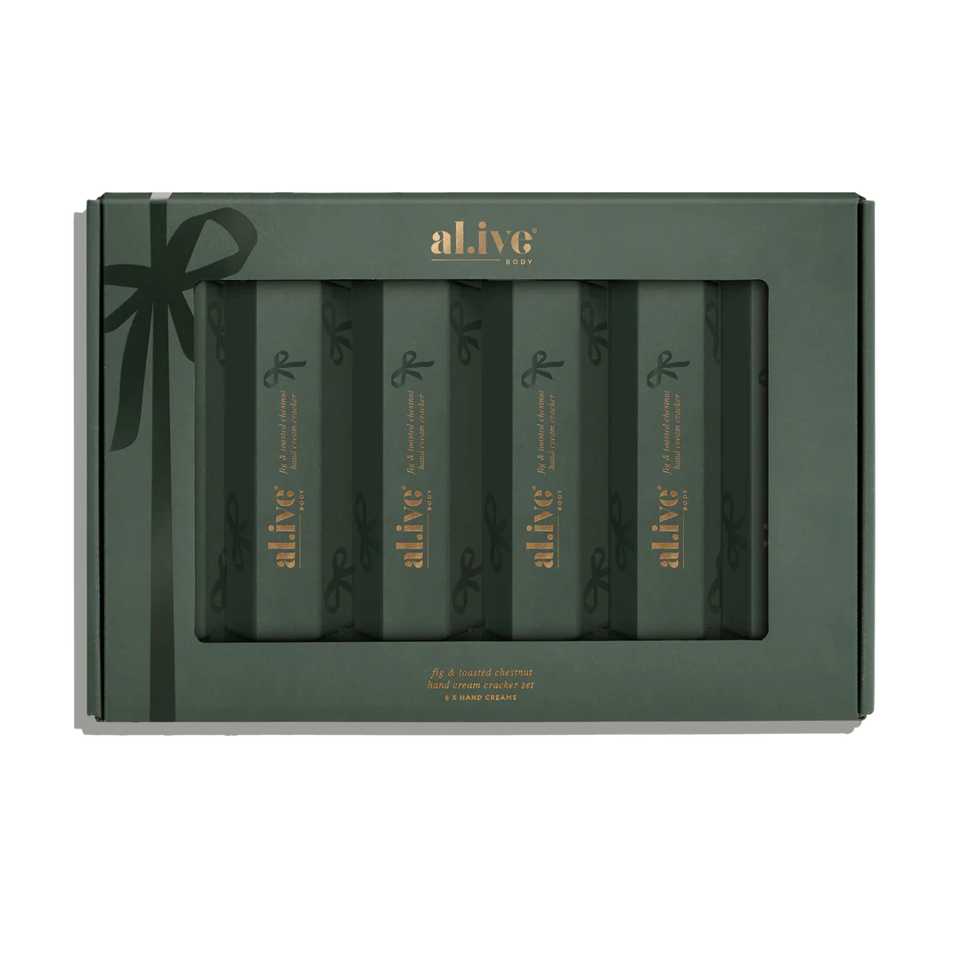 Al.ive Body hand cream cracker set fig & toasted chestnut
