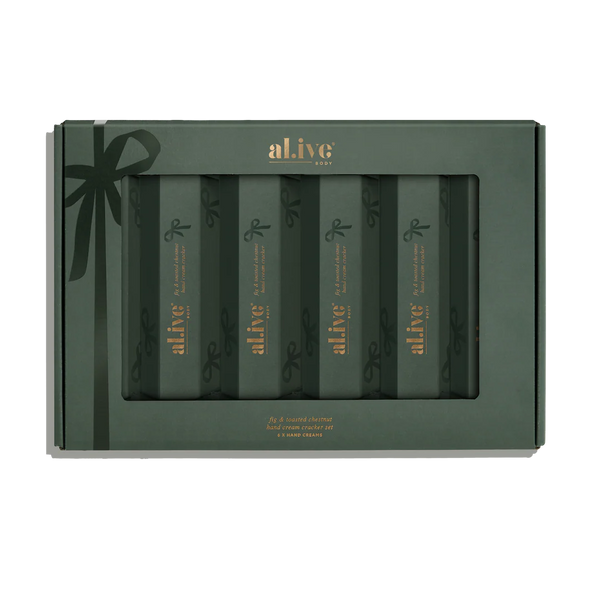 Al.ive Body hand cream cracker set fig & toasted chestnut