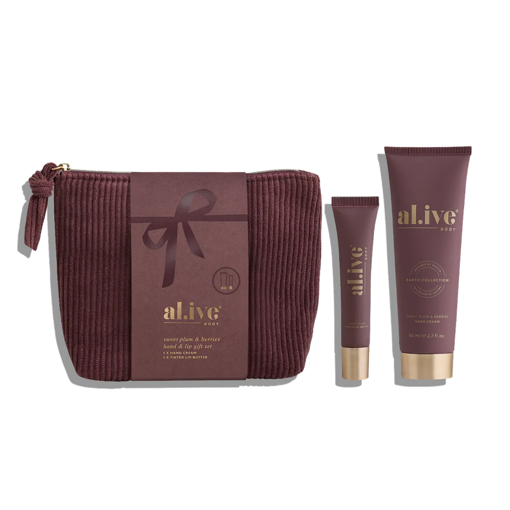 Al.ive Body hand & lip gift set sweet plum & berries