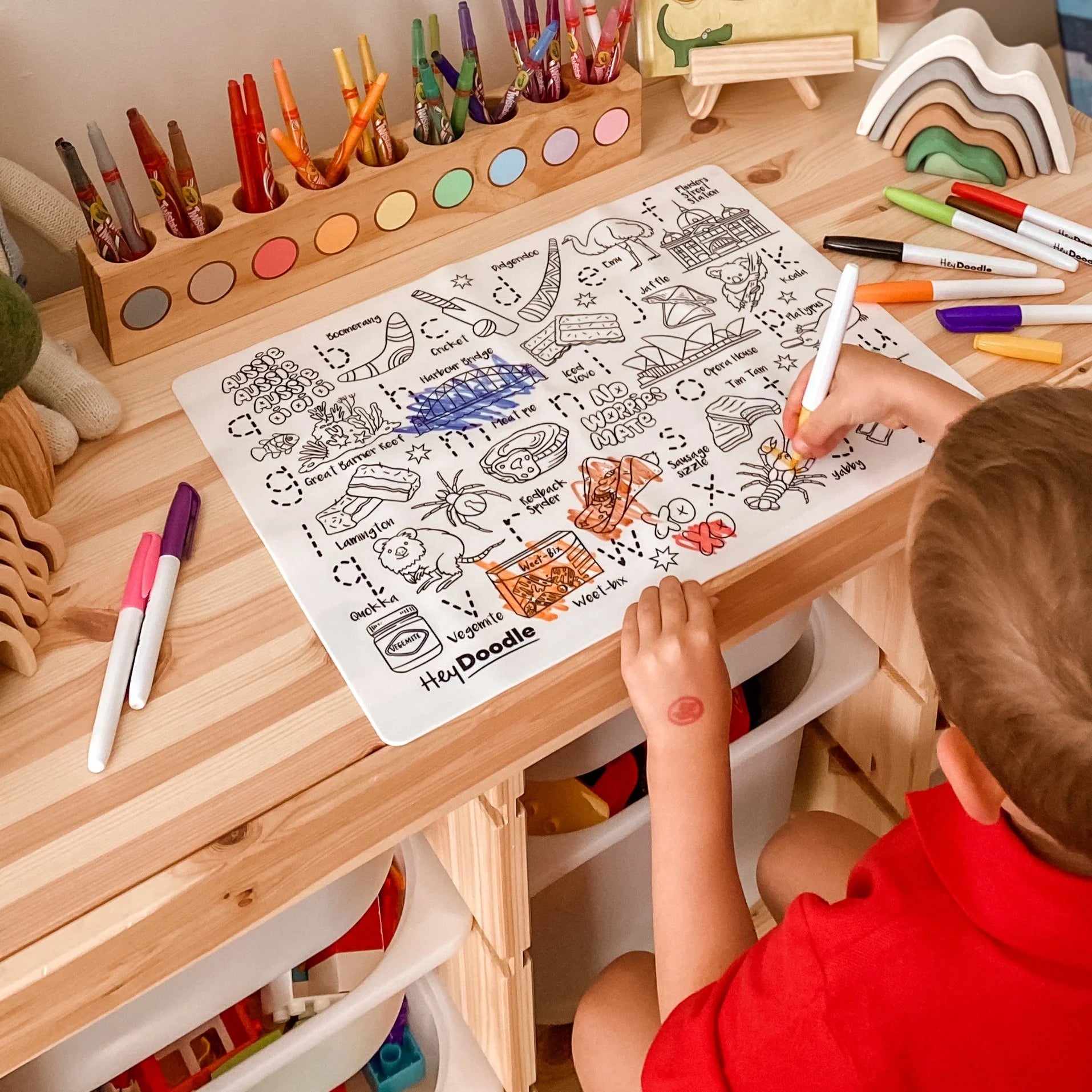 Hey Doodle - Aussie Icons Classic Colouring & Doodle Mat