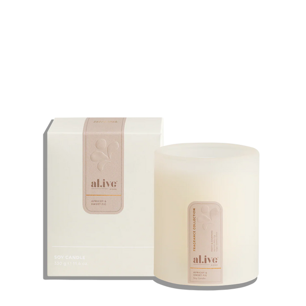 Al.ive Body Soy Candle- Apricot & Sweet Fig