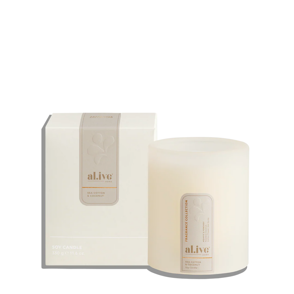 Al.ive Body Soy Candle - Sea Cotton & Coconut