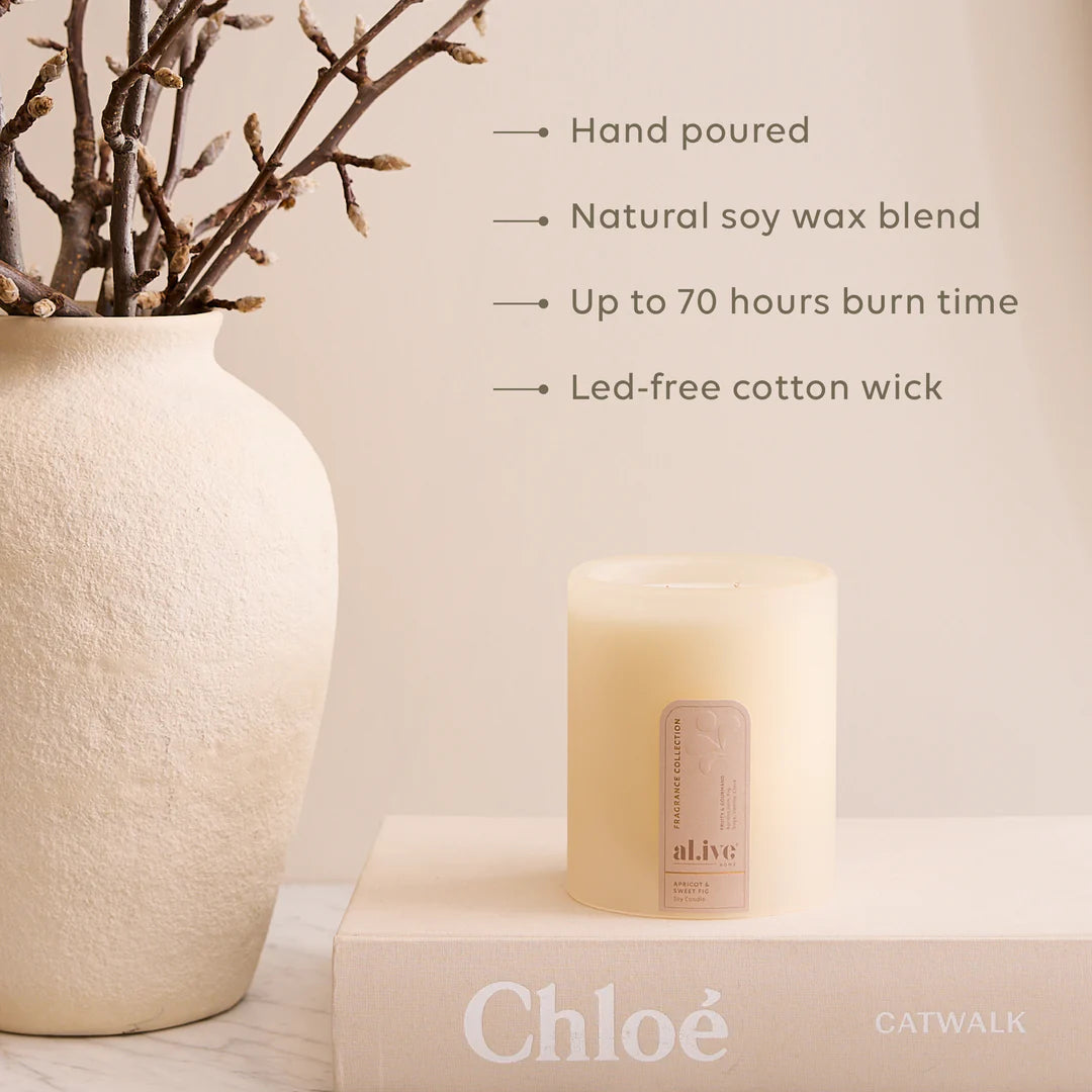 Al.ive Body Soy Candle- Apricot & Sweet Fig