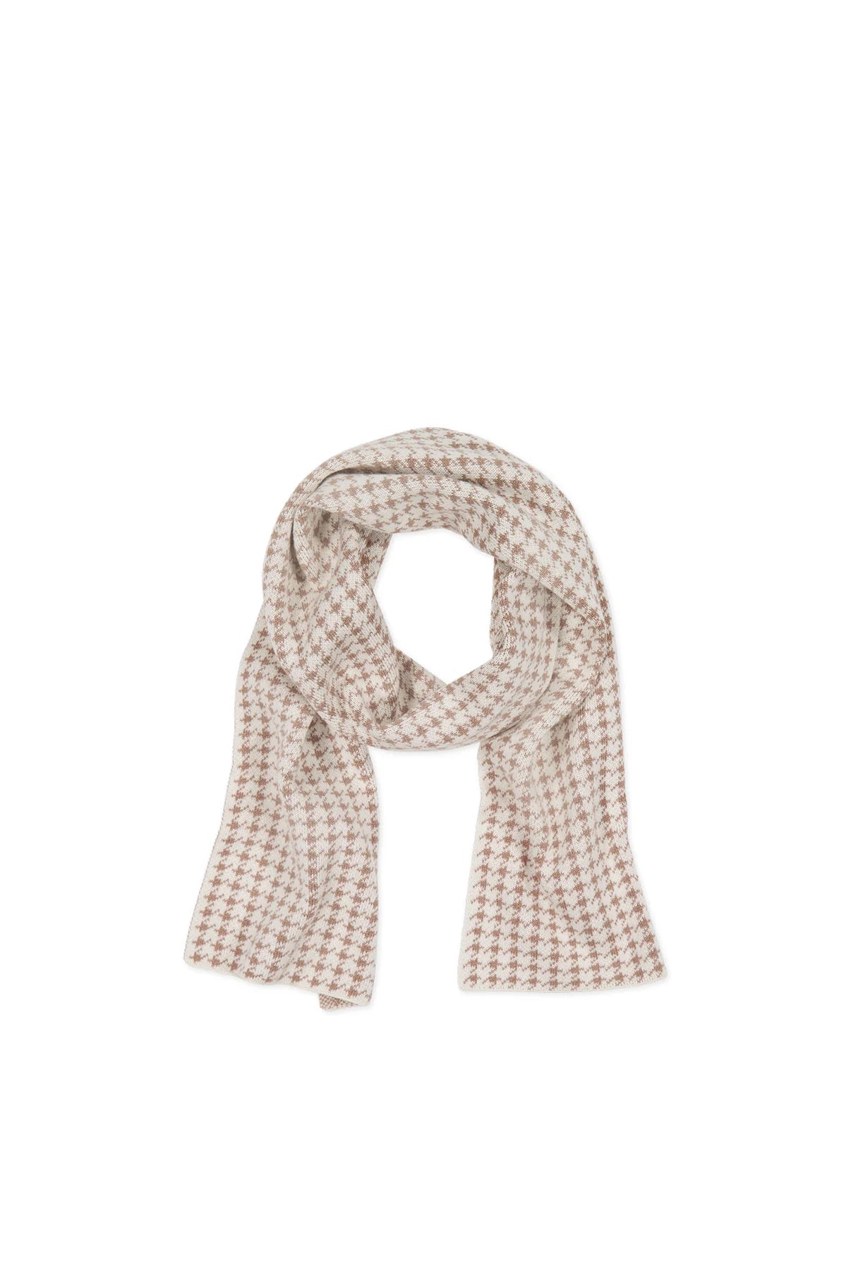 Jamie Kay Houndstooth Scarf - Houndstooth Natural