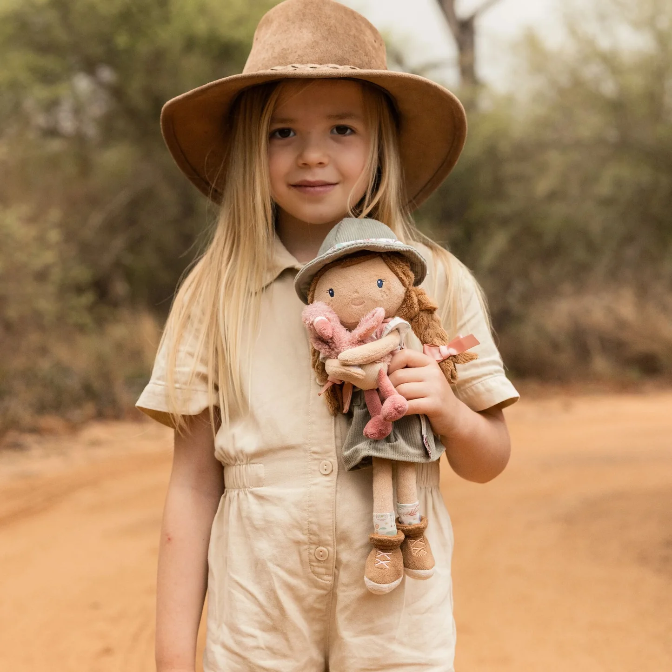 Little Dutch Safari Friends Cuddle Doll Ranger Rosa