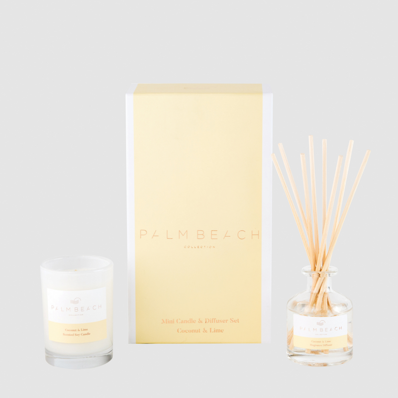 Palm Beach Collection- Coconut & Lime Mini Candle & Diffuser Gift Pack