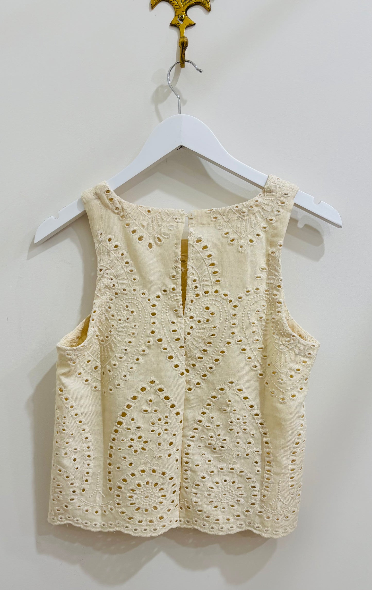 Little Lies - Pipa Broderie Top - Cream