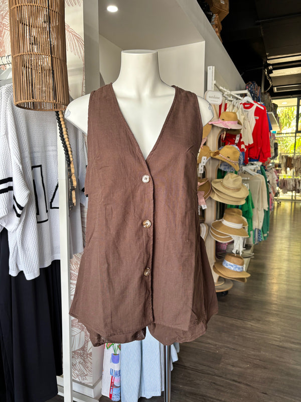 By Frankie - Choc Panel Short Set