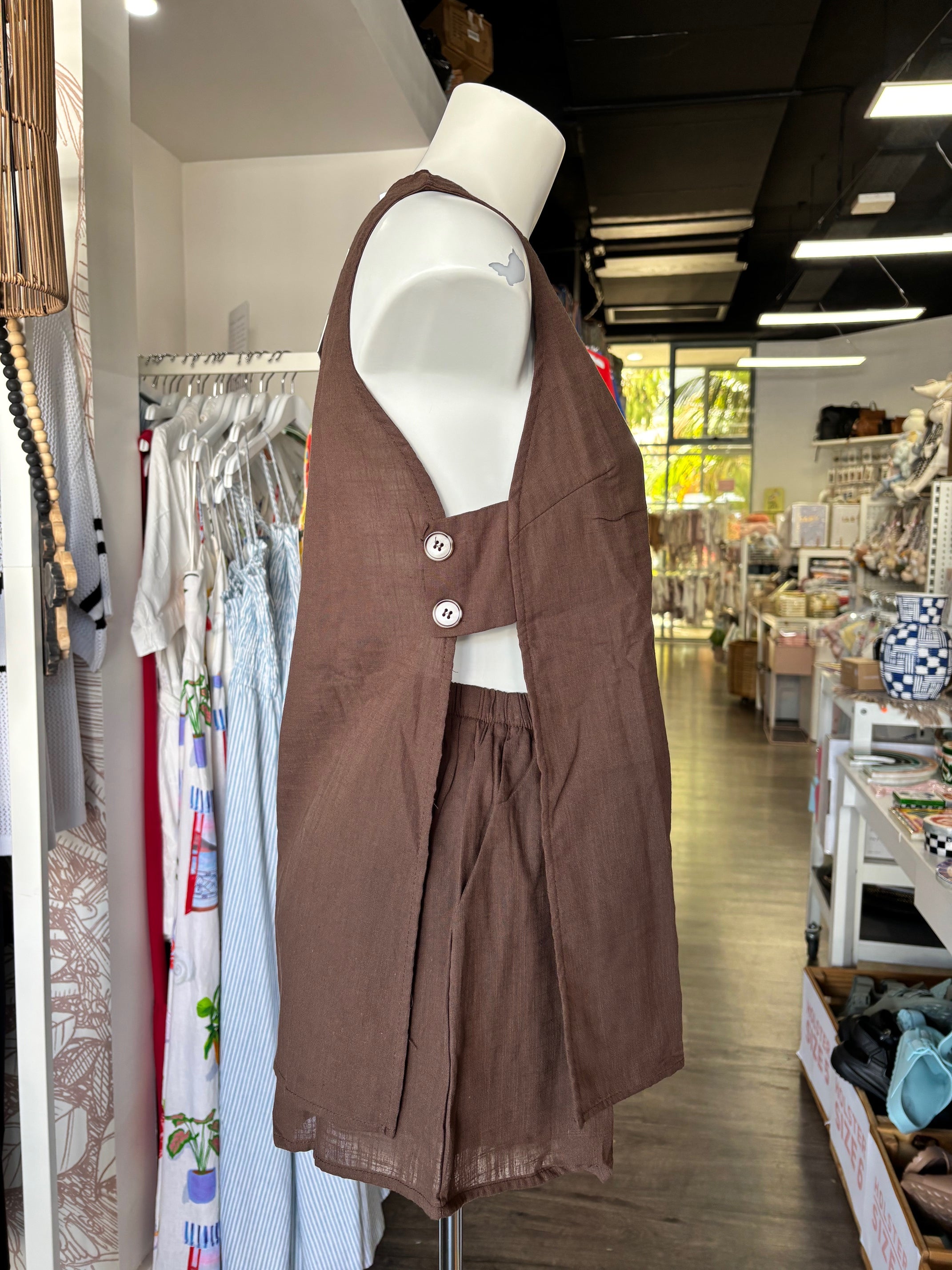 By Frankie - Choc Panel Short Set