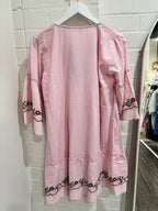 Joop & Gypsy Pleated Embroidered Dress