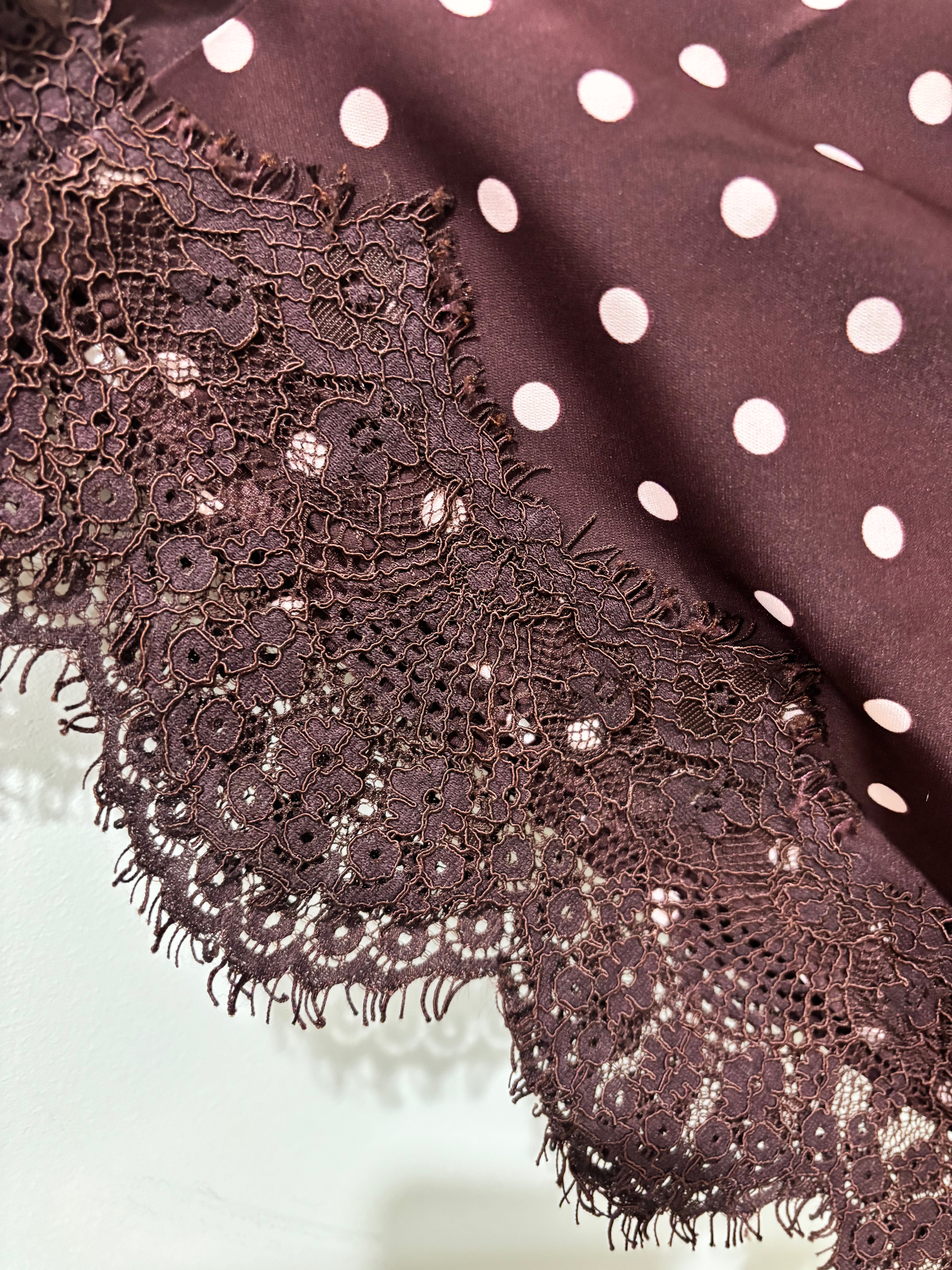 By Frankie Dot Midi Lace Skirt - Assorted