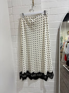 By Frankie Dot Midi Lace Skirt - Assorted