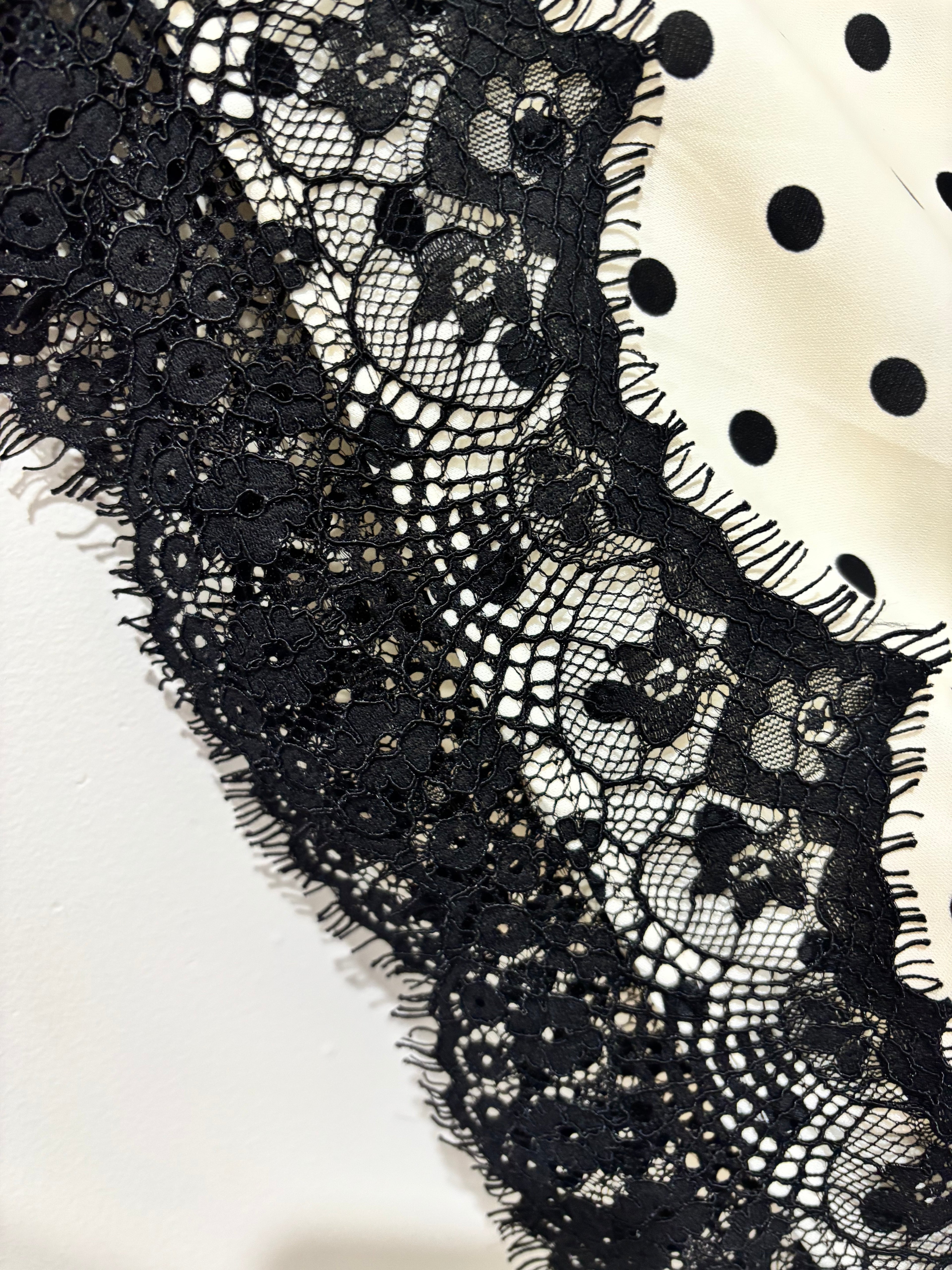 By Frankie Dot Midi Lace Skirt - Assorted