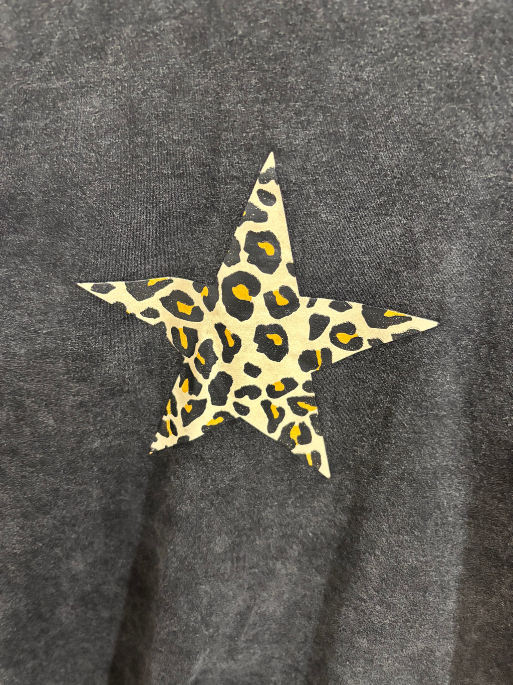 By Frankie Black Acid Wash Star Tshirt
