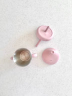 Cuddle Bug & Co Silicone Stainless Sippy Cup With Spout and Straw Lid - Assorted