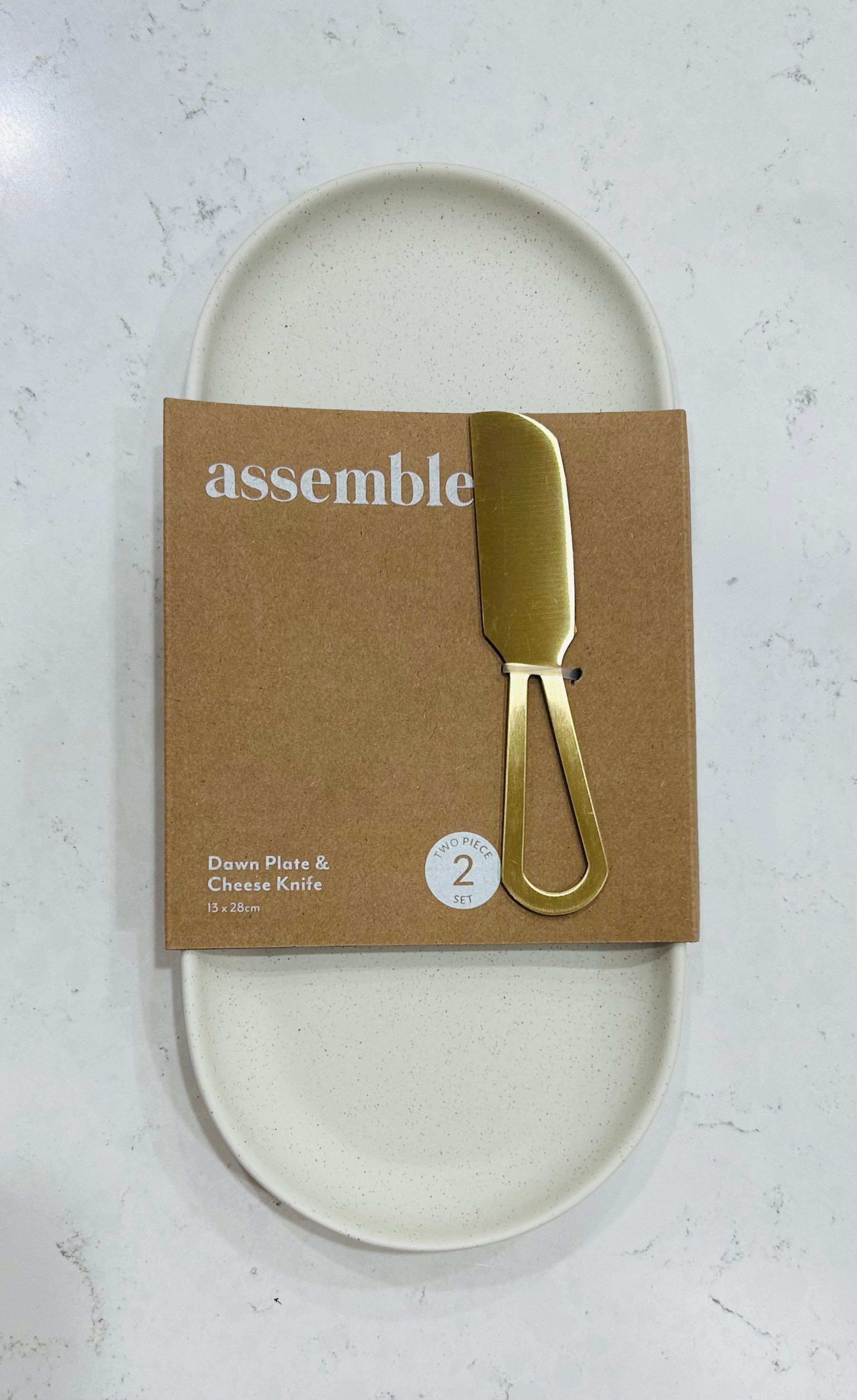 Coast to Coast Dawn 2 Piece Plate & Knife Set