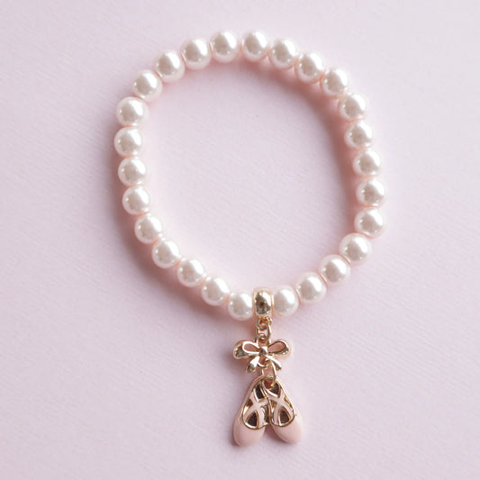 Lauren Hinkley Pink Pearl Bella Ballerina Bracelet