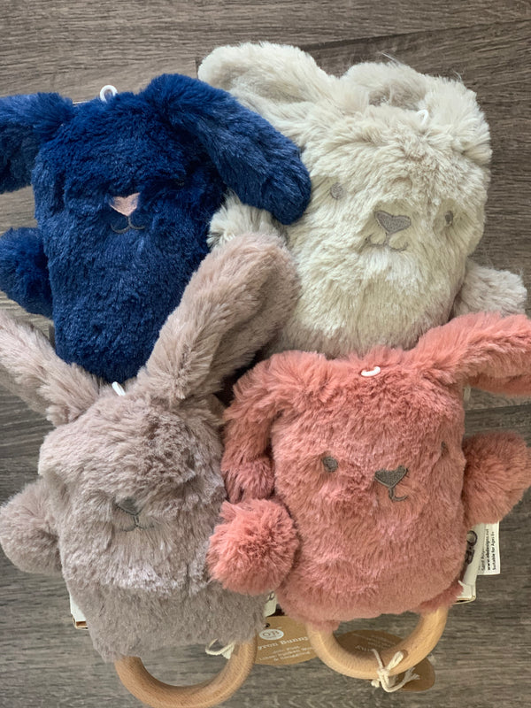 OB Designs Bunnies Soft Rattle Toy - Assorted