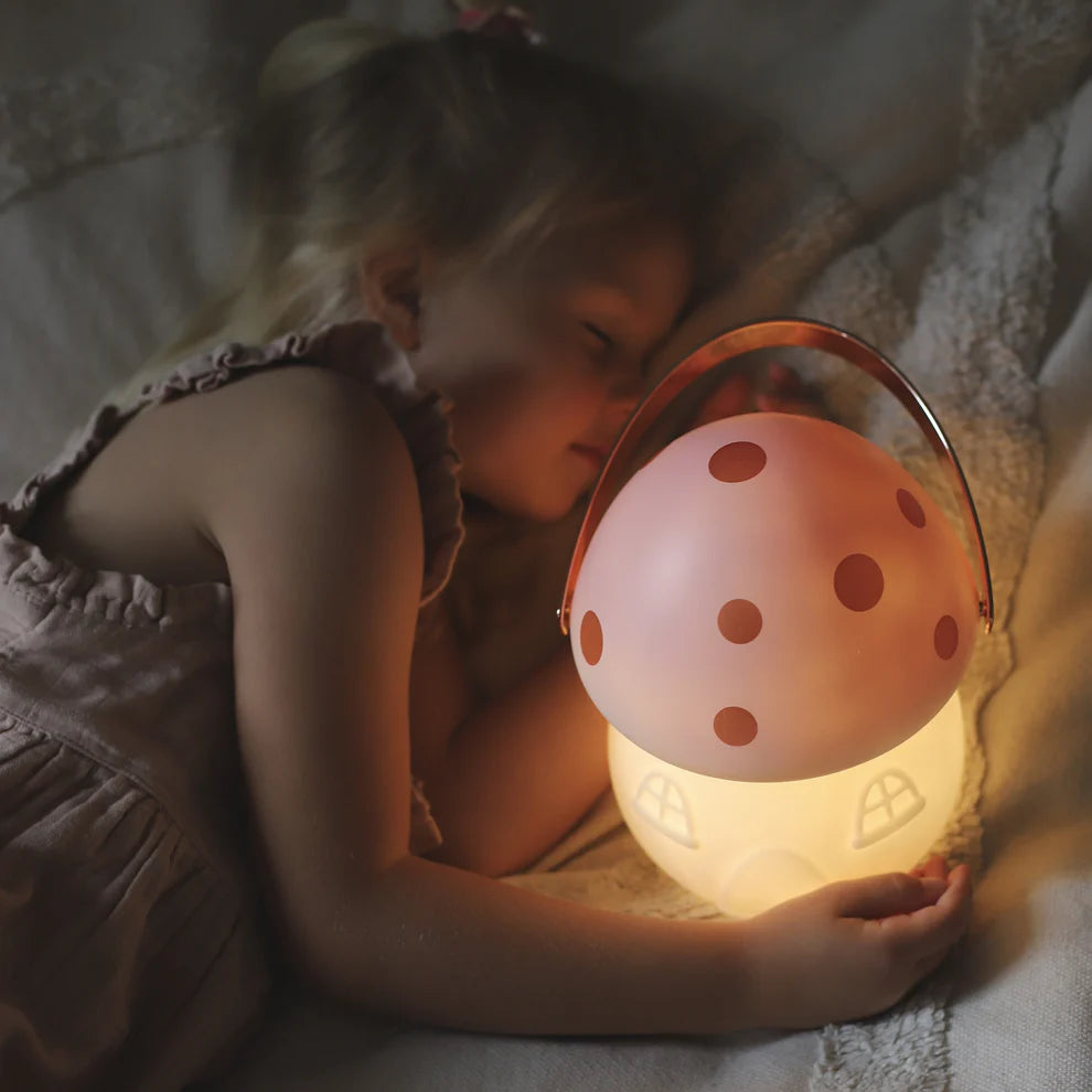 Little Belle Nightlights -Fairy House Carry Pink & Rose Gold