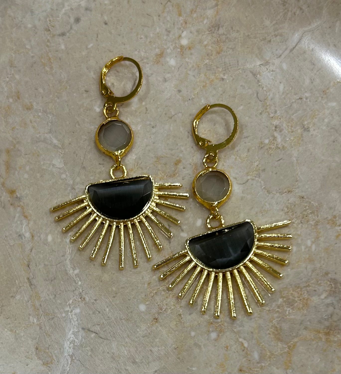 Inartisan Grey Sun Earrings