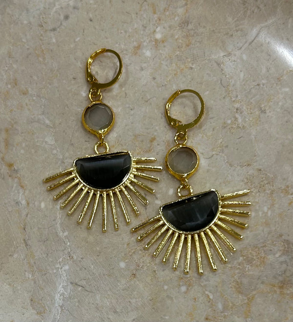 Inartisan Grey Sun Earrings