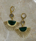Inartisan Green Sun Earrings