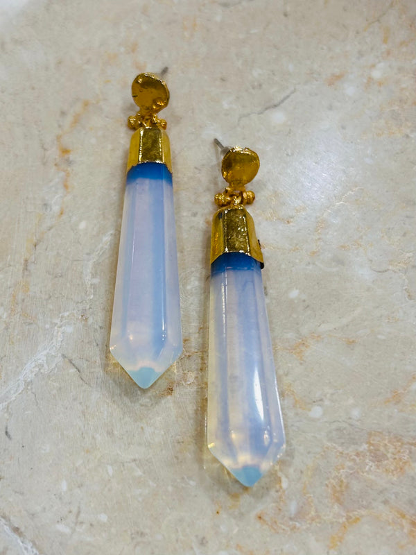 Inartisan Holographic Clear Earrings