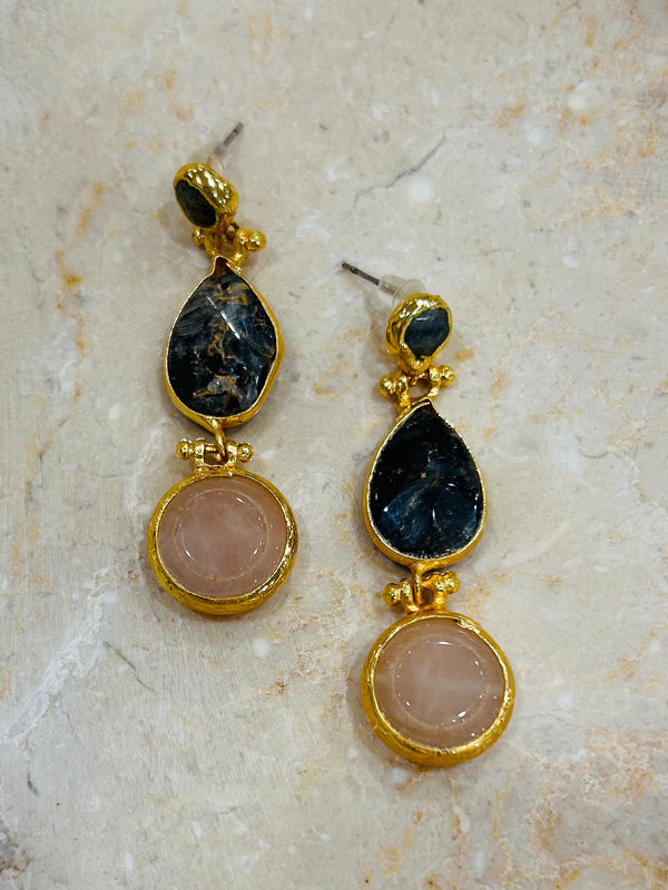 Inartisan Grey & Pink Earrings