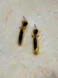 Inartisan Brown & Green Straight Earrings