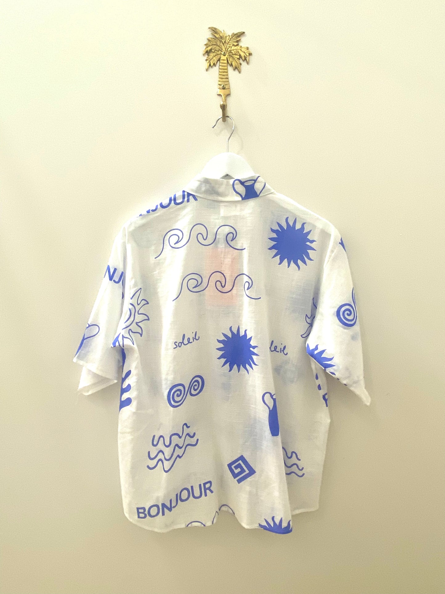 By Frankie - Swirls & Waves-  Button Up Shirt & Short Set