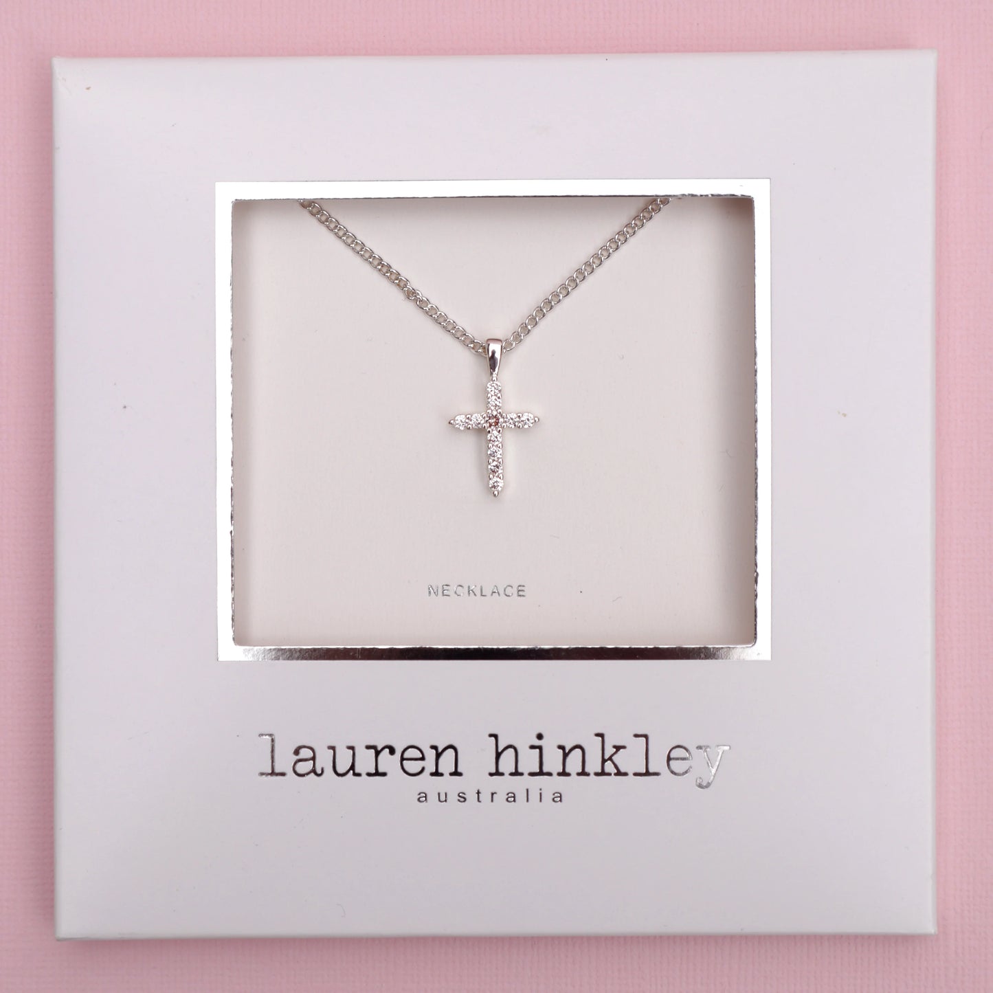 Lauren Hinkley Diamante Cross Necklace