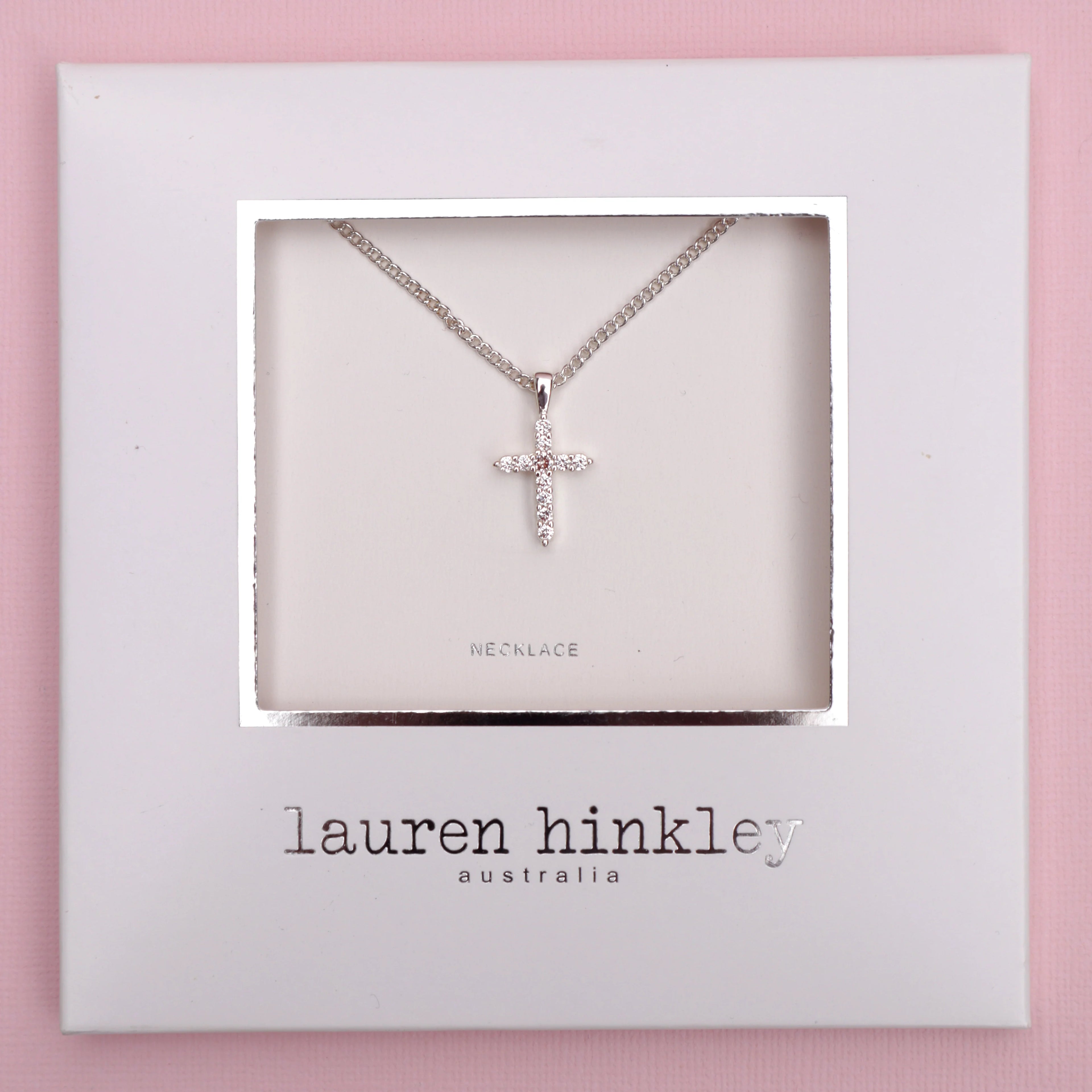 Lauren Hinkley Diamante Cross Necklace