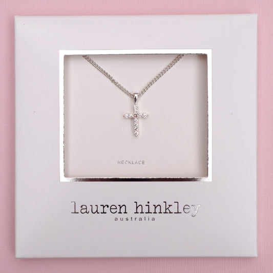 Lauren Hinkley Diamante Cross Necklace