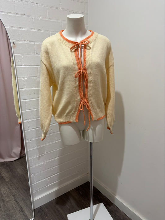 By Frankie Tie Knit Cardigan