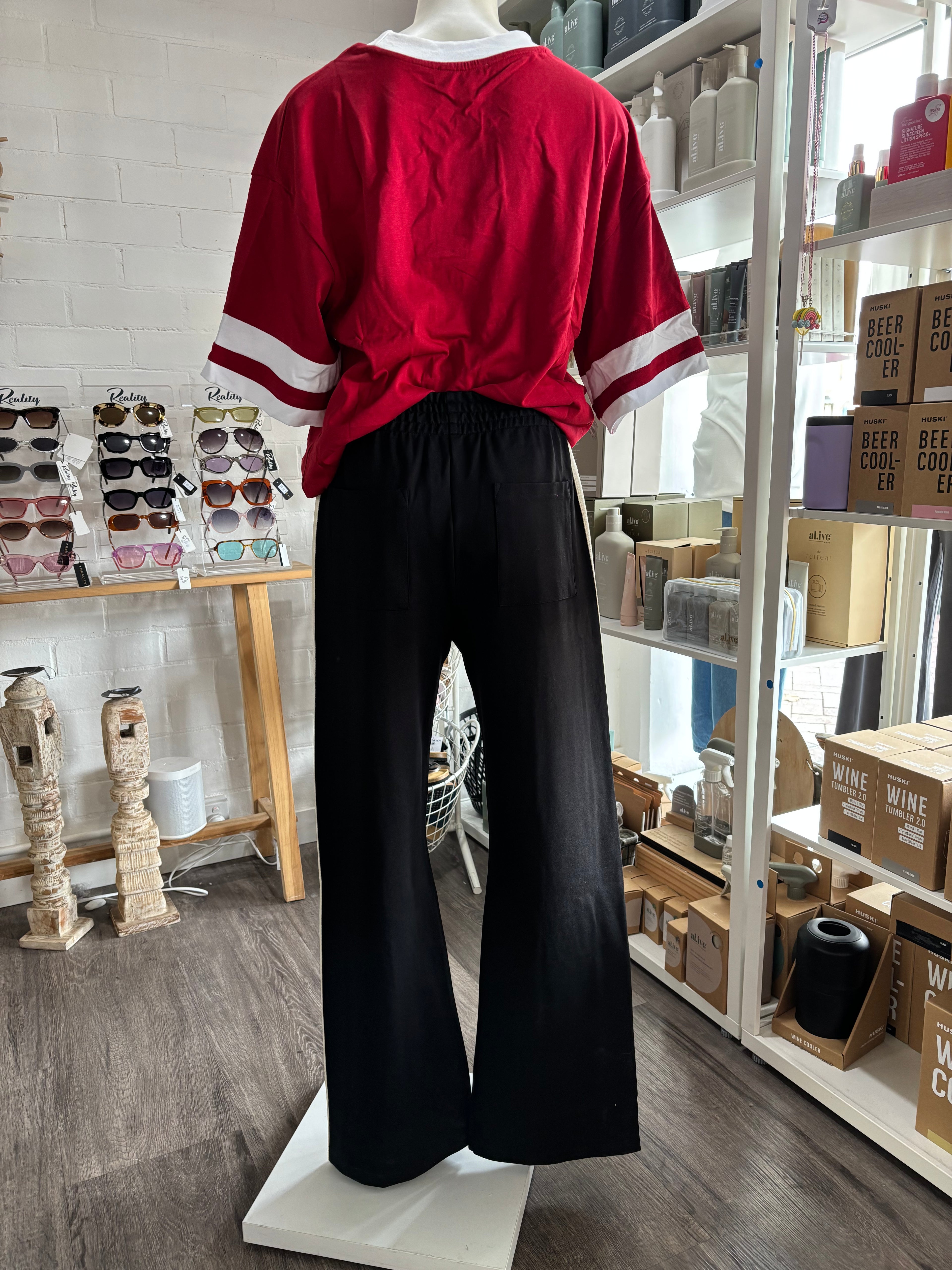 Ebby and I - I Heart You Pant - Black