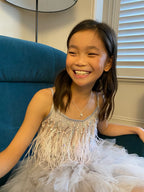 Lauren Hinkley Pink Diamante Heart Necklace